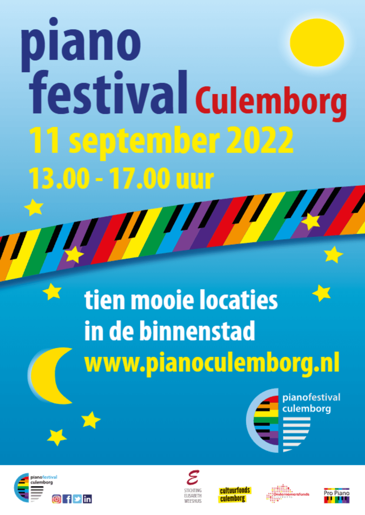Poster Piano Festival Culemborg 2021